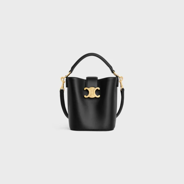 MINI BUCKET LOUISE in smooth calfskin