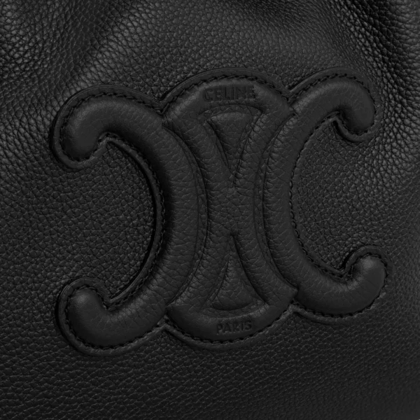 SMALL CABAS DRAWSTRING CUIR TRIOMPHE in Grained calfskin