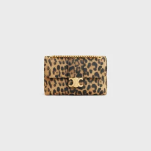 TEEN CELINE VICTOIRE BAG in CELINE CANVAS WITH LEOPARD PRINT