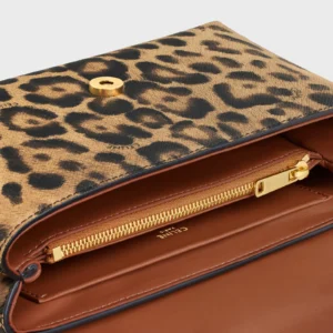 TEEN CELINE VICTOIRE BAG in CELINE CANVAS WITH LEOPARD PRINT