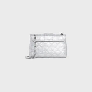 TEEN CELINE VICTOIRE BAG in PYTHON EFFECT CALFSKIN WITH TRIOMPHE ALL-OVER