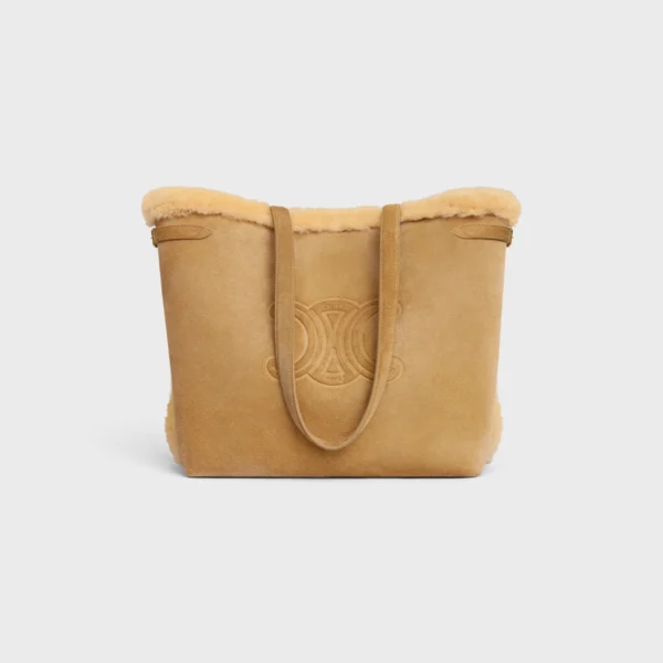 MEDIUM CABAS ANAÏS CUIR TRIOMPHE in SUEDE CALFSKIN AND SHEARLING