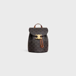 Backpack Celine Bonnie in Triomphe Canvas & Calfskin