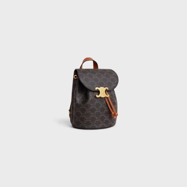 Backpack Celine Bonnie in Triomphe Canvas & Calfskin