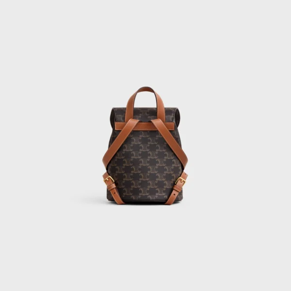 Backpack Celine Bonnie in Triomphe Canvas & Calfskin