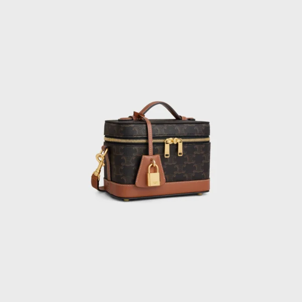 CELINE VANITY in Triomphe Canvas and calfskin