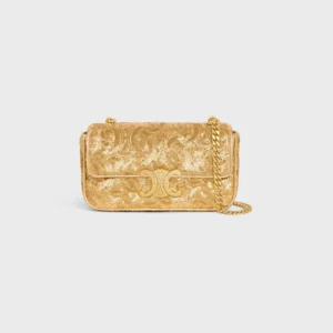 CHAIN SHOULDER BAG CLAUDE in TRIOMPHE QUILTED SEQUINS