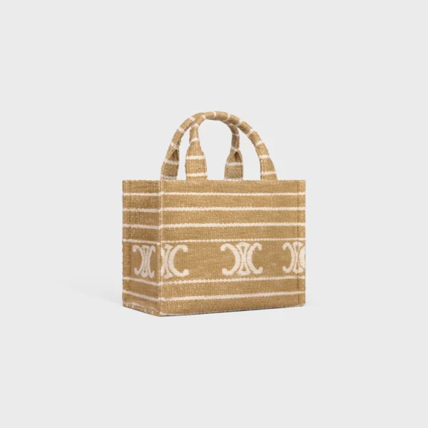 small cabas thais in STRIPED TEXTILE WITH TRIOMPHE