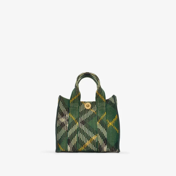 Mini Check Knitted Tote