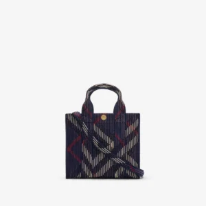 Check Knitted Tote