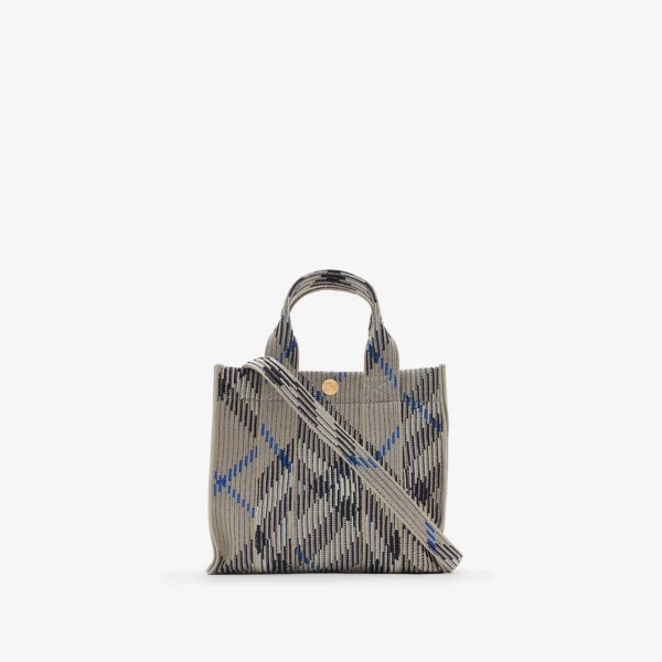 Mini Check Knitted Tote