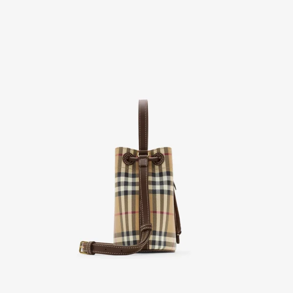 Mini Check Bucket Bag