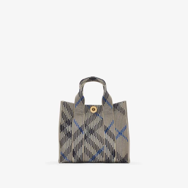 Mini Check Knitted Tote