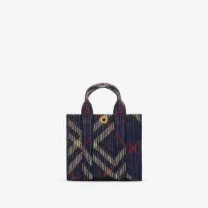 Check Knitted Tote