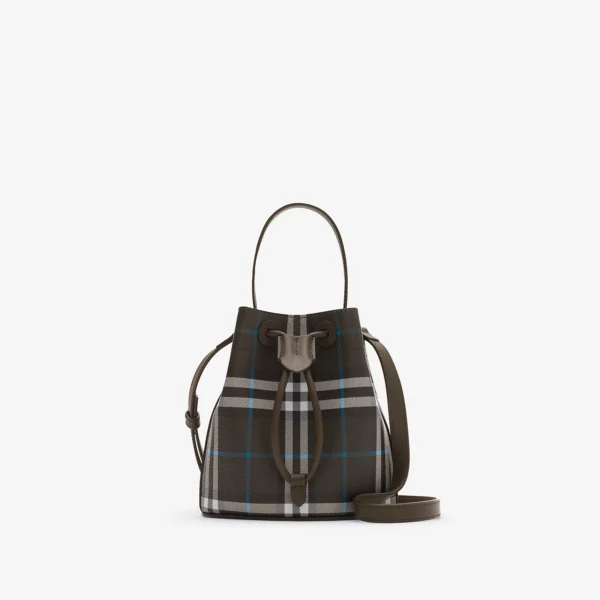 Mini Check Bucket Bag