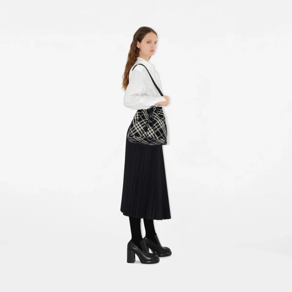 Medium Check Bucket Bag