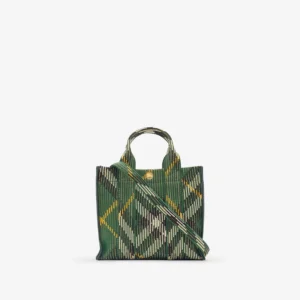 Mini Check Knitted Tote